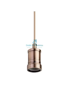 Wiva 31501149 Colgante de metal torneado e27 bronce cepillado 2